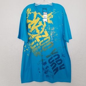 Zoo York Teal and Yellow Spellout